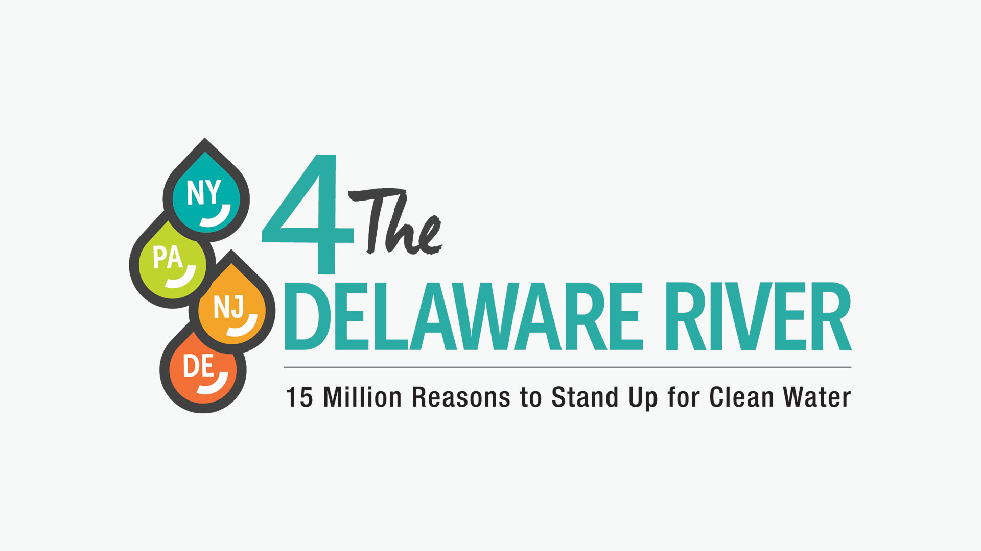 A logo for the delaware river coalition.