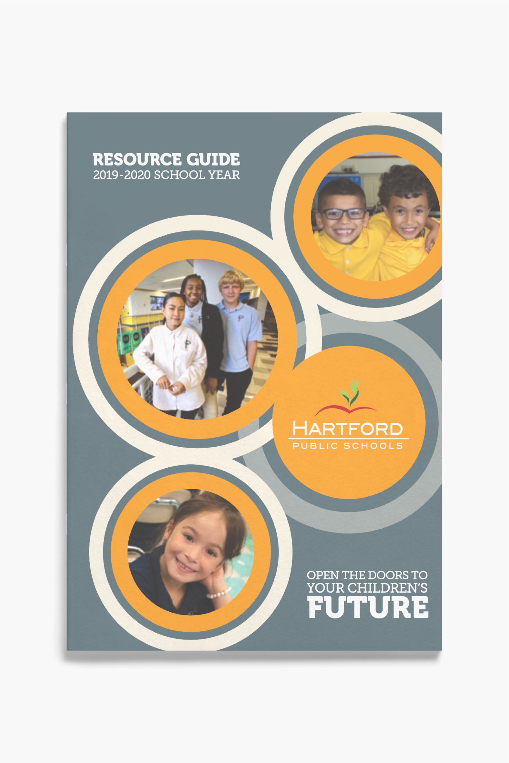 A cover of the resource guide for hartford child services.